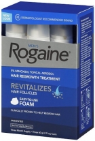 Rogaine for Men Hair Regrowth Treatment, 5% Minoxidil Topical Aerosol, Easy-to-Use Foam, 2.11 Ounce