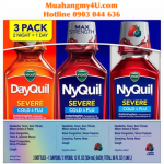 Nyquil Severe Cold & Flu - Berry - 12 fl. oz. - 3 pk. + Bonus 12 ct. Dayquil