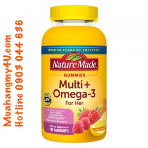 Nature Made Multivitamin for Her + Omega Gummies, 180 Gummies