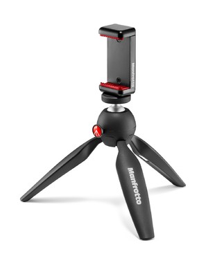 Manfrotto PIXI Tripod with GoPro Mount and Phone Clamp