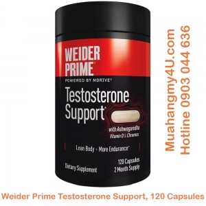 Weider Prime Testosterone Support, 120 Capsules