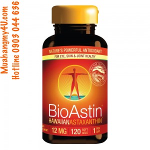 BioAstin Hawaiian Astaxanthin 12 mg., 120 Soft Gels