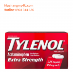 Tylenol Extra Strength Caplets with 500 mg Acetaminophen, 225 viên