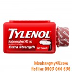 Tylenol Extra Strength Caplets with 500 mg Acetaminophen, 325 viên