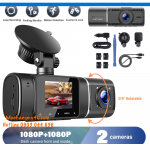 Màn  hình Camera ô tô hành trình Dash Cam,  màu đen - TOGUARD FHD 1080P, đặt  phía trước Cabin