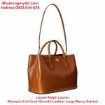 Lauren Ralph Lauren Women´s Full-Grain Smooth Leather Large Marcy Satchel