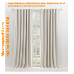 Lauren Ralph Lauren Sallie Blackout Heavy Cotton/Linen Blend with Lining Back Tab/Rod Pocket Curtain
