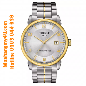 TISSOT Men´s Swiss Automatic Luxury Powermatic 80 Two-Tone Stainless Steel Bracelet Watch 41mm
