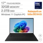 LG gram 17" Copilot+ PC, Thin and Lightweight Laptop, Windows 11 Home, Intel Evo Edition - Intel Core Ultra 7, 32GB RAM, 2TB SSD, Black