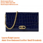 Lauren Ralph Lauren Adair Croc-Embossed Leather Small Crossbody