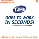 TUMS Antacid Ultra Strength, 265 Chewable Tablets 