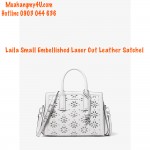 Michael Kors - Laila Small Embellished Laser Cut Leather Satchel