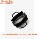Michael Kors - Laila Small Embellished Laser Cut Leather Satchel