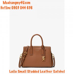 Michael Kors - Laila Small Studded Leather Satchel