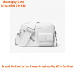 Michael Kors - Bryant Medium Leather Camera Crossbody Bag With Card Case