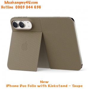 New iPhone Duo Folio with Kickstand – Taupe