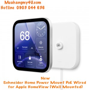 New Schneider Home Power Mount PoE Wired for Apple HomeView_Wall Mounted