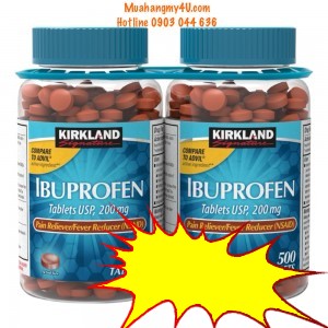 Kirkland Signature Ibuprofen 200 mg., 500 Viên