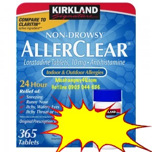 Kirkland Signature - Non-Drowsy AllerClear Antihistamine 10mg - 365 Tablets