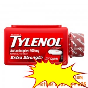Tylenol Extra Strength Caplets with 500 mg Acetaminophen, 325 viên