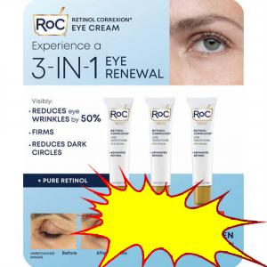 RoC Line Smoothing Eye Cream 3-pack, 0.6 fl oz